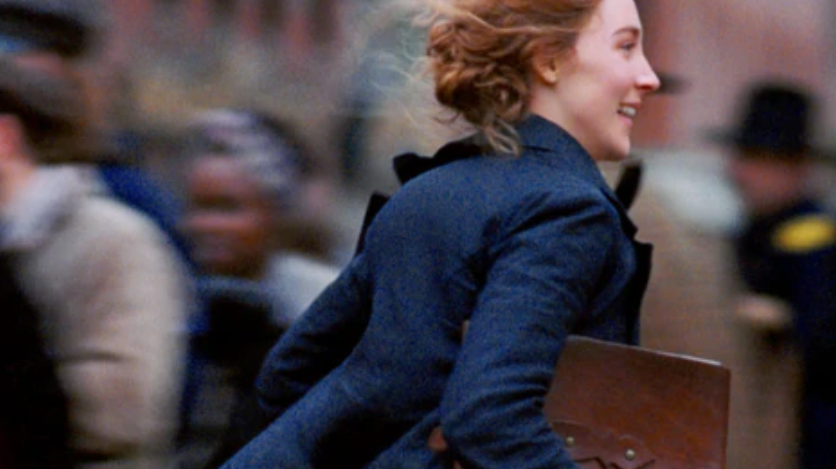 An image of Jo running from Greta Gerwig's adaptation of Little Women.