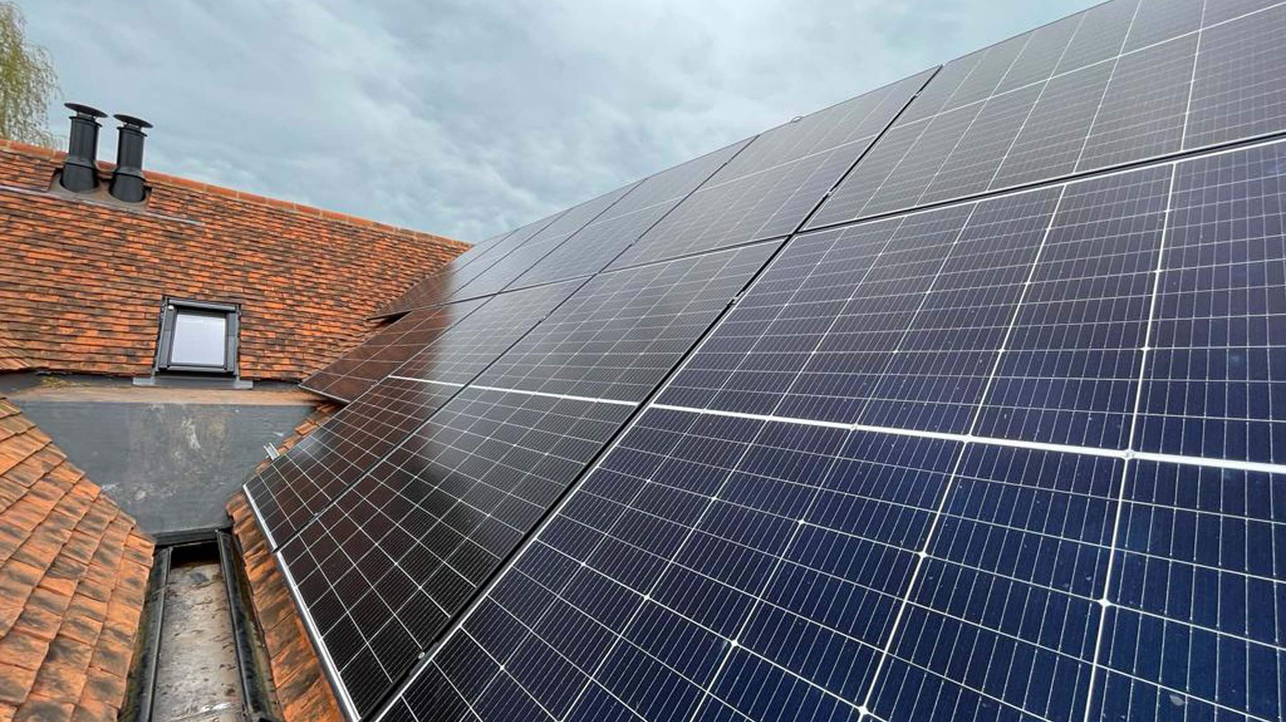 Wear and Resist is now solar powered? Solar panels on the roof of Apsley Barn.