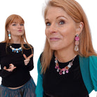 Sarah Day, founder of Wear and Resist and her daughter, Eliza, model the sweary jewel collection.