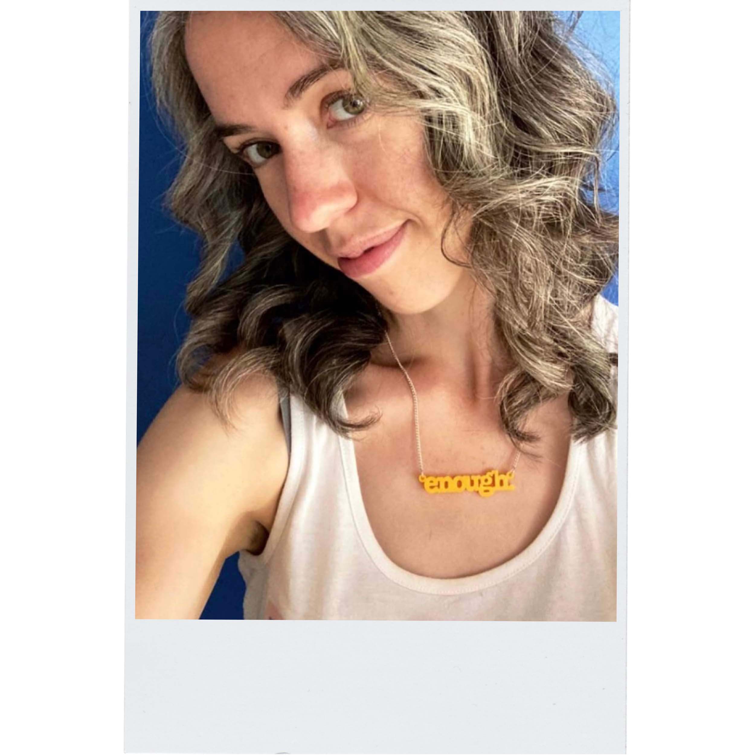 Yellow Enough necklace, as worn by the Pesisterhood!
