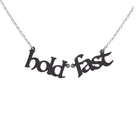 Hold Fast necklace in slate frost shown hanging against a white background.