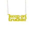 Keep on Truckin' necklace in lemon drop.
