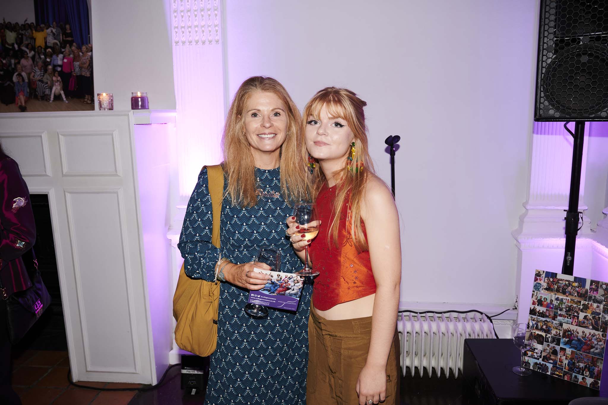 Sarah and Eliza Day at the 15th anniversary celebration of Women for Refugee Women