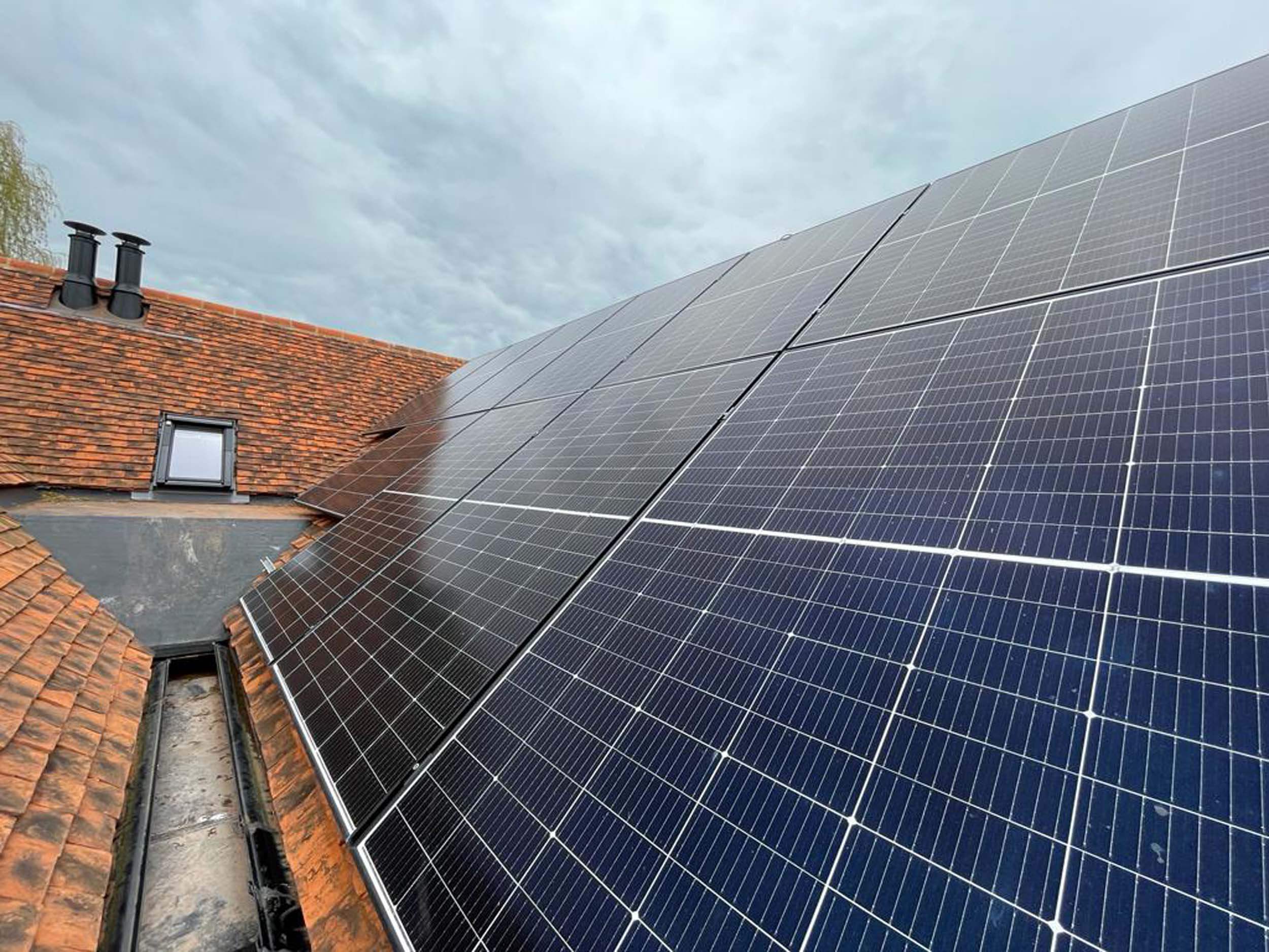 Wear and Resist is now solar powered? Solar panels on the roof of Apsley Barn. 