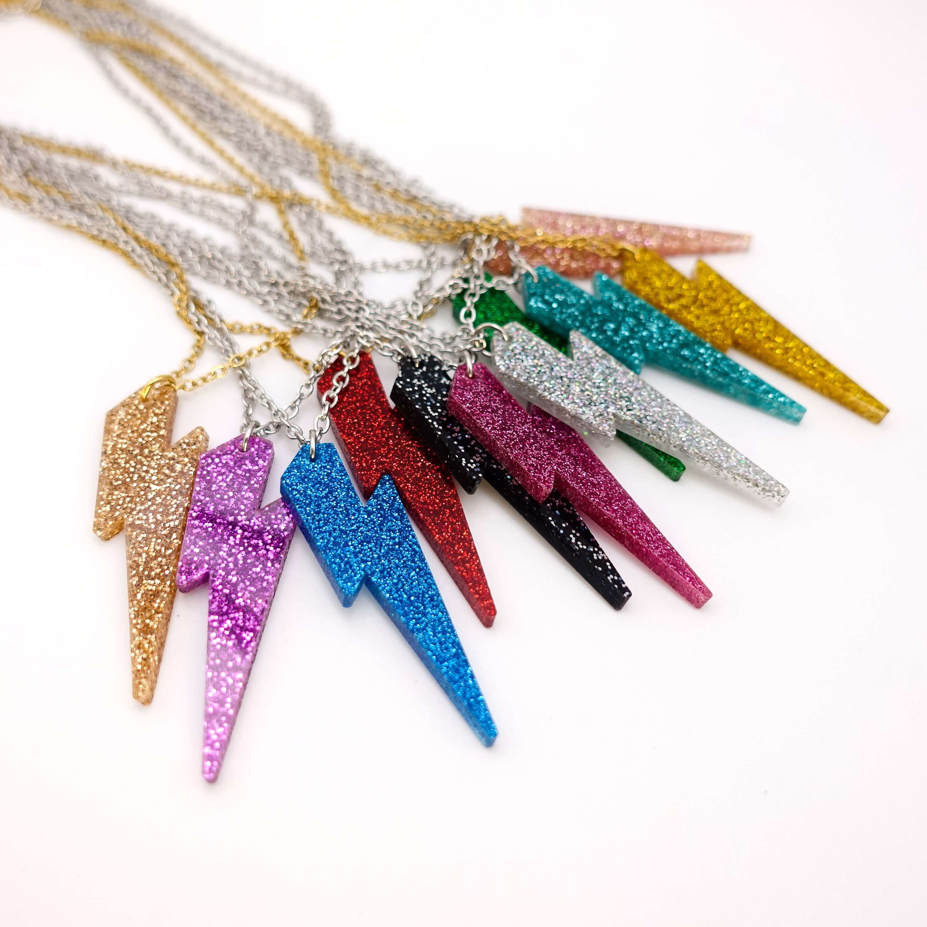 Glitter Lightning Bolts