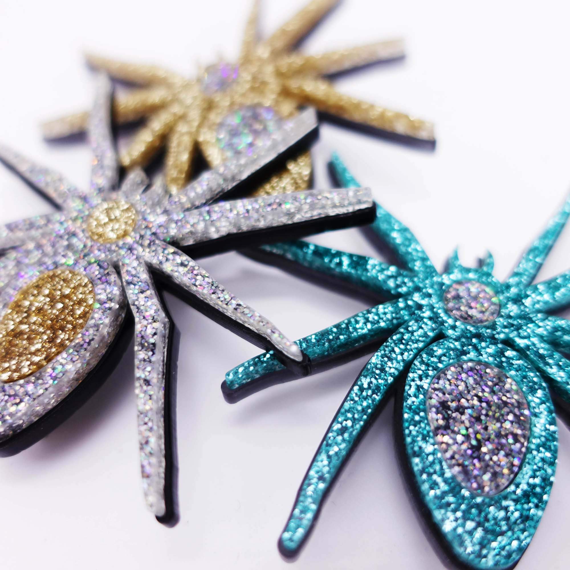 All Hail Lady Hale Spider Brooches designed by Sarah Day at Wear and Resist as a tribute to Lady Hale's spider brooch. £2 from each goes to Women for Refugee Women.