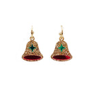 Gold glitter bell earrings, perfect stocking stuffers! 