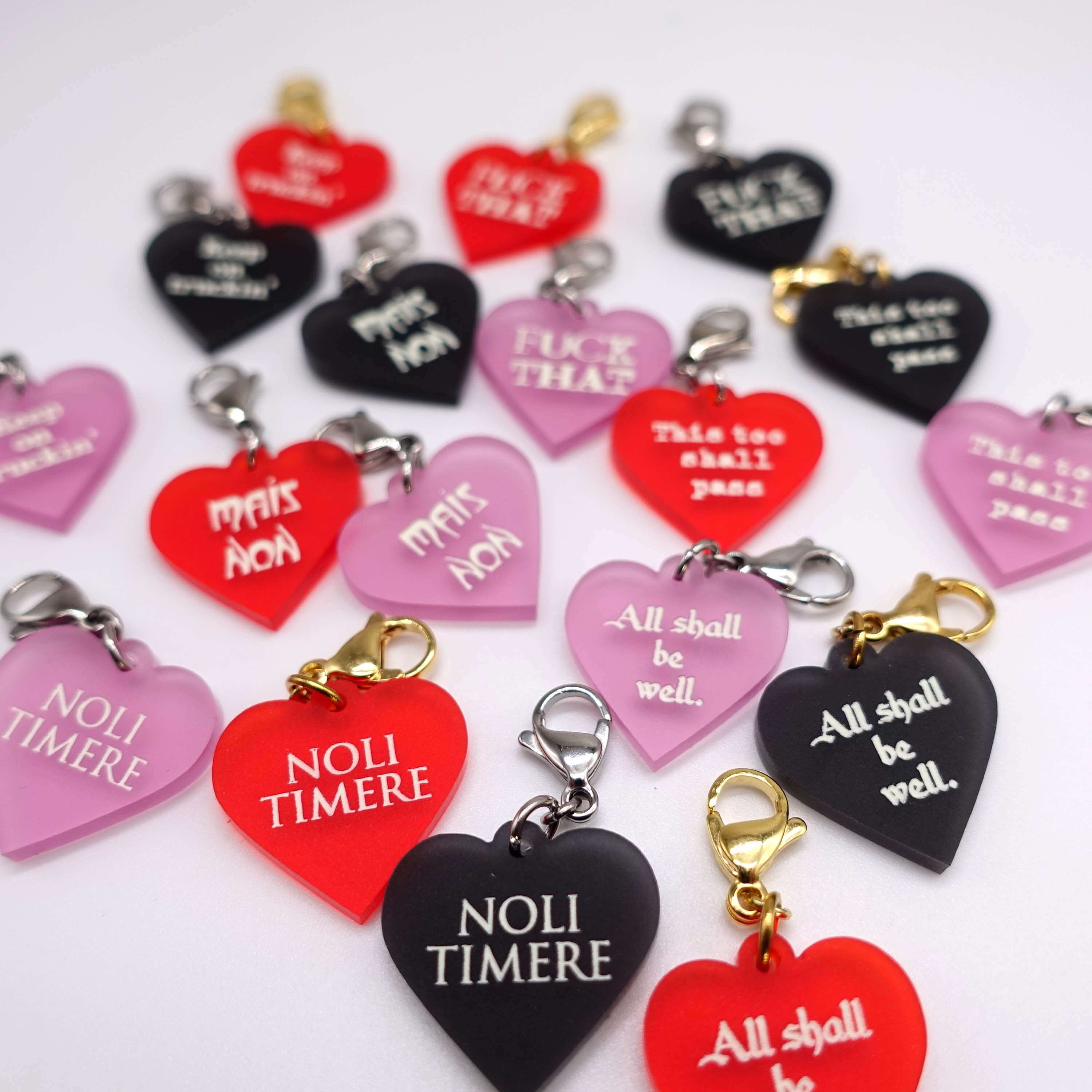 New heart charms 