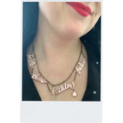 F*ck these F*cking F*ckers necklace in rose gold mirror, as worn by the Persisterhood!