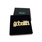 Gobaith Welsh hope necklace in matte iridescent, shown in a Wear & Resist gift box. 