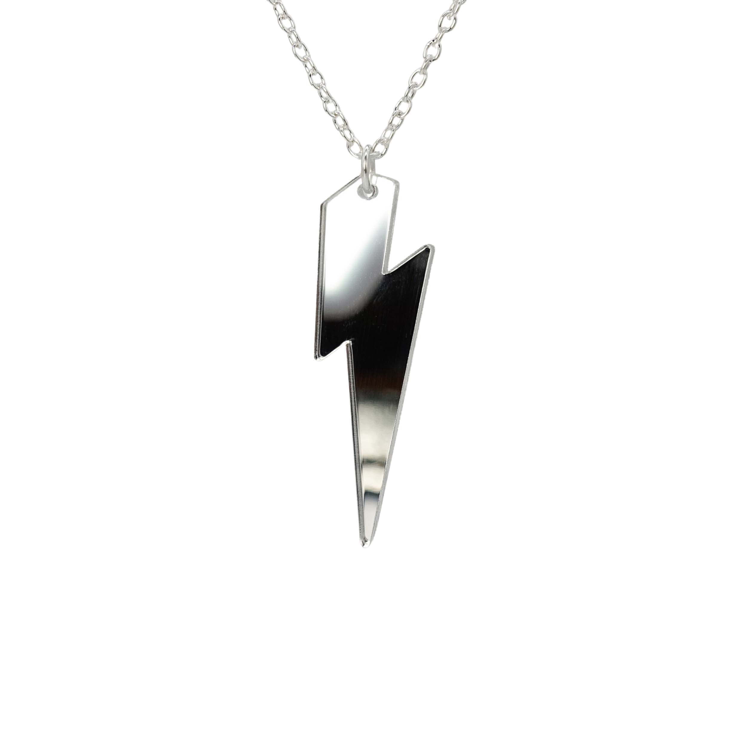 Diamond charm: Diamond Bolt Pendant by Tessa Packard