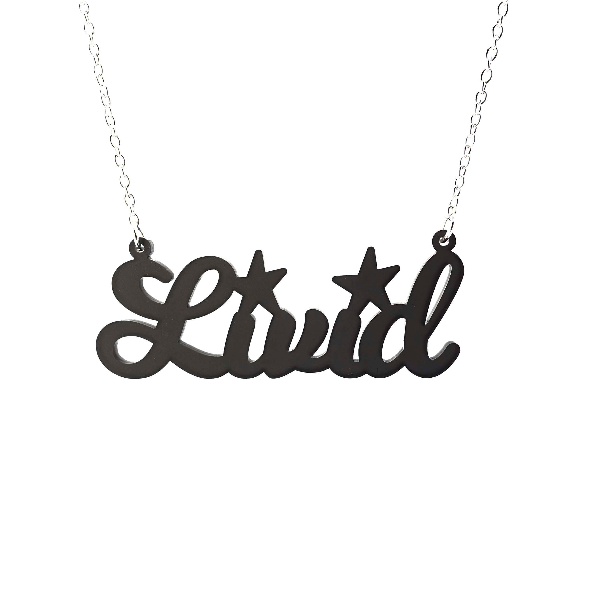 Livid necklace in slate frost. 