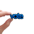 Vote brooch in bright matte blue. Vote BLUE this November! 