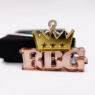 rose gold  mirror Notorious RGB pendant necklace in honour of Ruth Bader Ginsburg