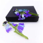 Bluebell earrings designed by Sarah Day shown with a Wear and Resist gift box.