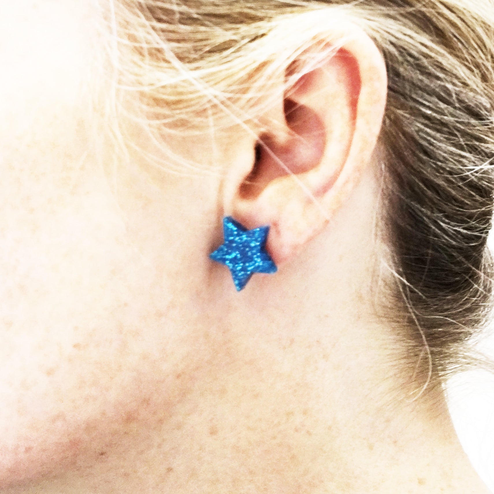 Star earrings big