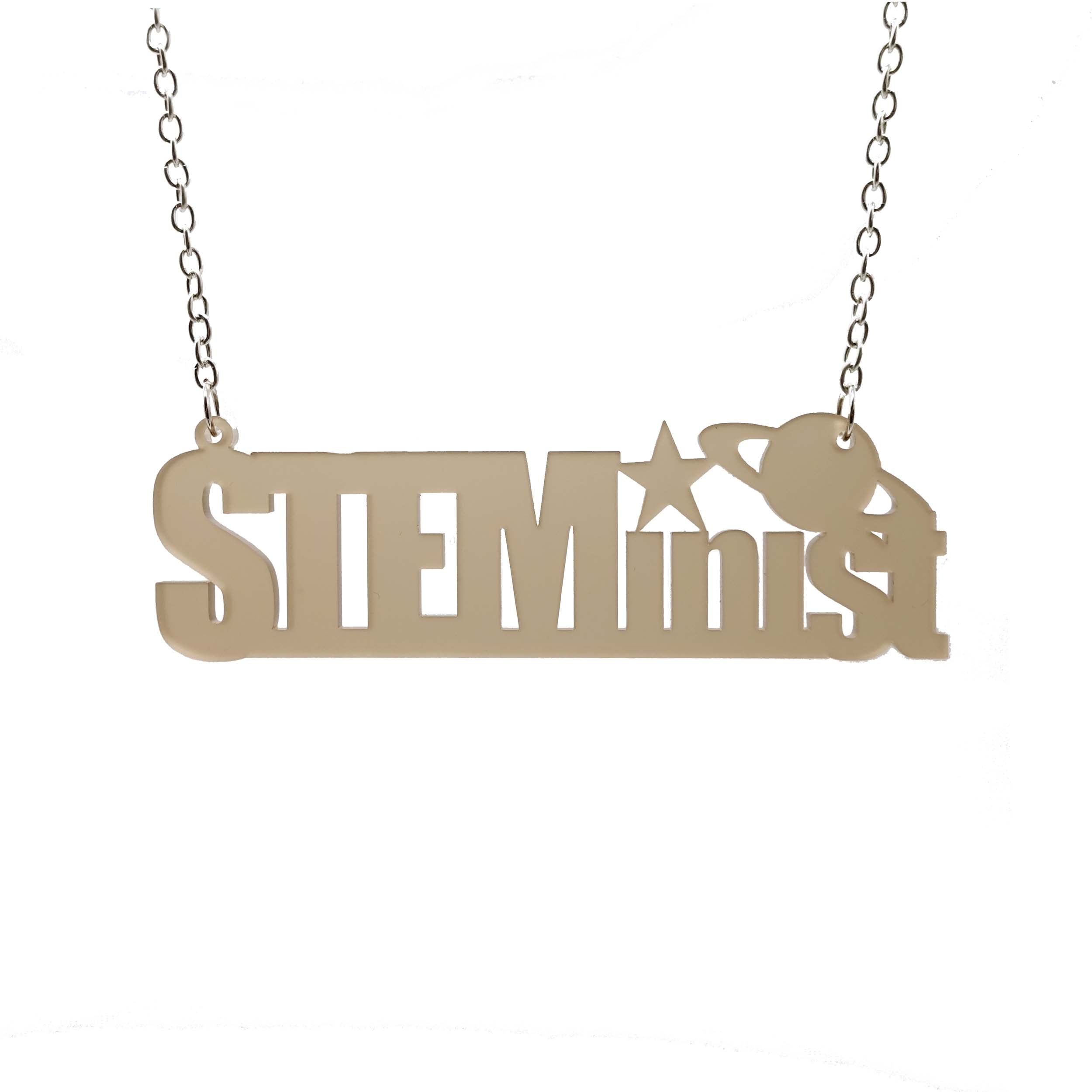  tobacco frost STEMINIST necklace hanging
